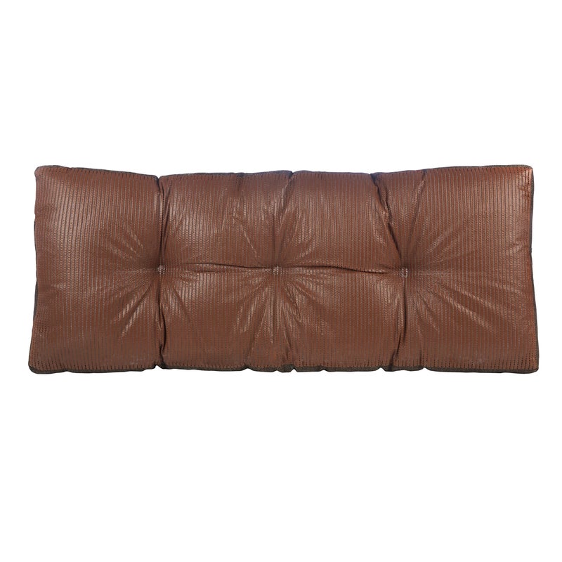 Klear Vu وسادة مقعد كليار فو غير قابلة للانزلاق للأثاث الداخلي، مجمعة في الولايات المتحدة، تخزين في المدخل، نافذة باي، ركن الزاوية أو مقعد البيانو، 35 بوصة، ذهبية صلبة - Image 2